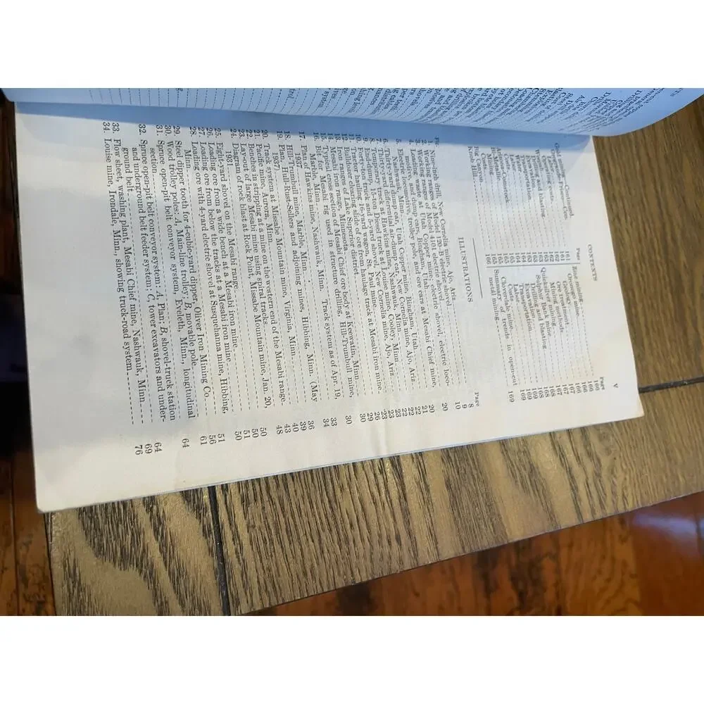 1941 Open-Cut Metal Mining Bureau of Mines Bulletin 433 Maps Photos original